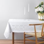 Schafer Home Amar Masa Örtüsü 150x220cm 1 Parça - Beyaz
