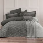 Schafer Home Daily Kadife Çeyiz Seti-9 Parça-Antrasit - 200 x 220 cm