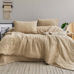 Schafer Home Etamine Pamuk Çk Nevresim Takımı 4 Parça-Cappuccino - 200 x 220 cm