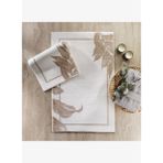 Schafer Home Leafy 2 Li Pamuk Floş Banyo Paspası-Gold