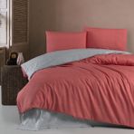 Schafer Home Perry Çift Kişilik Nevresim Takımı 4 Parça-Kiremit - 200 x 240 cm