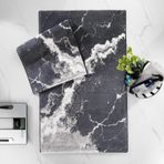 Schafer Home Retro 2 Li Pamuk Floş Banyo Paspası-Gri
