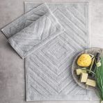 Schafer Home Tiara Pamuklu 2'li Banyo Paspası 50 x 60 cm - 60 x 100 cm - Gri