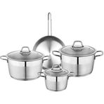 Schafer Inox 7 Parça Vals Çelik Tencere Seti