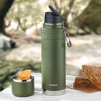 Schafer Iron Man 650 ml Yeşil Termos
