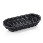Schafer Legende Granit Döküm Baton Kek Kalıbı Siyah 35x16 cm