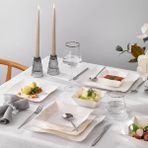 Schafer Lovise Yemek Takımı 24 Parça-Platin - 24 Parça Yemek Takımı
