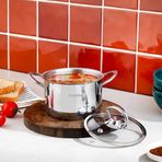 Schafer Micro Mini 2 Parça Gri Derin Çelik Tencere