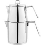 Schafer Napoli Çelik Çaydanlık Takımı 4 Parça Büyük Boy Inox Malzeme ile Şık Tasarım