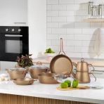 Schafer New Range Tencere Seti 11 Parça Bakır