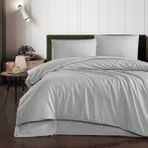 Schafer Perry Çift Kişilik Nevresim Takımı 4 Parça-Gri - 200 x 240 cm