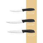 Schafer Quick Chef Bıçak Seti 10 Parça-Siyah - Siyah