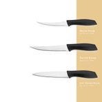 Schafer Quick Chef Bıçak Seti 3 Parça-Siyah