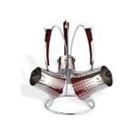 Schafer SHF4010CS 4 Parça Askılı Dekorlu Cezve Seti Bordo