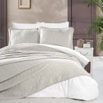 Schafer Shine Yatak Örtüsü Seti 3 Parça Bej - 240 x 260 cm