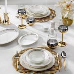 Schafer Silver Altın 02 56 Parça Yemek Takımı