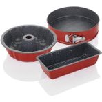 Schafer W.b.schafer Ariana 3'lü Kek Kalıbı -KIRMIZI-75623