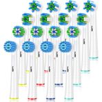 Schallcare Braun Oral b için Yedek Diş Fırçası Başlıkları, Oral-B 7000/Pro 1000/9600/5000/3000/8000/Genius ve Akıllı Elektrikli Diş Fırçası ile Uyumlu, 16 Adet