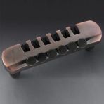 Schaller Sc-12070800 Elektro Gitar Köprü Kuyruğu - Vintage Bakır (Profesyonel - Retro Seri) | Eskitme Vintage Copper Bitiş, Zengin Harmonik İletim, Klasik Ve Antik Görünüm | Uyum: Standart Stopbar Yuv