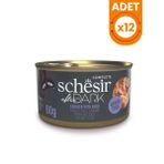 Schesir 12x80 gr After Dark Et Suyu içinde Tavuklu ve Ördekli Yetişkin Kedi Konservesi