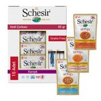 Schesir 15x85 gr Cat Soup Karışık Kedi Çorbası
