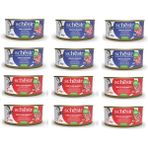 Schesir 2 Çeşit Karma Tam ve Dengeli Kedi Konserve Jöleli 140 Gr. x 12 Adet