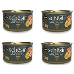 Schesir 4x80 gr After Dark Parça Etli Tavuklu Kedi Konservesi