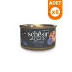 Schesir 6x80 gr After Dark Et Suyu içinde Tavuklu ve Ördekli Yetişkin Kedi Konservesi