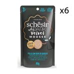 Schesir 6x80 gr After Dark Tavuk ve Bıldırcın Yumurtalı Pouch Mousse Kedi Yaş Maması