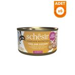 Schesir 6x85 gr Ton Balıklı ve Tavuklu Naturel Konserve Kedi Maması