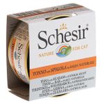 Schesir 70 gr Ton Balık ve Levrekli Naturel Konserve Kedi Maması