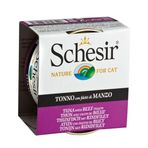 Schesir 85 GR Ton Balık ve Sığır Etli Jöleli Konserve Kedi Maması