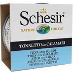 Schesir 85 gr Ton Balıklı Kalamarlı Yetişkin Kedi Konservesi