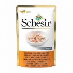 Schesir 85 gr Ton Balıklı Tavuklu ve Karides Yetişkin Kedi Pouch Konserve