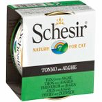Schesir 85 gr Ton Balıklı ve Deniz Bitkili Jöleli Konserve Kedi Maması