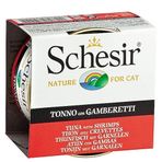 Schesir 85 gr Ton Balıklı ve Karidesli Jöleli Kedi Konservesi