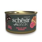 Schesir After Dark 80 gr Tavuklu ve Sığırlı Et Suyunda Kedi Konservesi