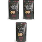 Schesir After Dark Tavuk ve Sığır Etli Pouch Kedi 3x80 gr Yaş Mama