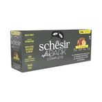 Schesir After Dark Tavuk&Bıldırcın Yumurtası&Sığır&Ördek Et Suyunda Yetişkin Kedi Konservesi Çeşit Paketi 12x80g