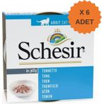 Schesir Jelly Ton Balığı Jöle İçinde Yetişkin Kedi Konservesi 85Gr X 6 Adet