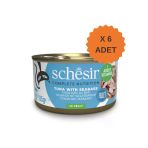 Schesir Jelly Ton Balığı Ve Levrek Jöle İçinde Yetişkin Kedi Konservesi 85Gr X 6 Adet