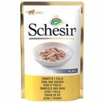 Schesir Jöle İçersinde Pouch Ton Balık ve Tavuklu 85 gr Yetişkin Kedi Konservesi