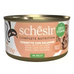 Schesir Jöle İçinde Ton Balıklı Ve Somonlu Kedi Konserve Maması 85Gr