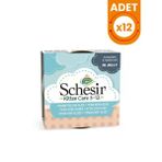 Schesir Kitten Ton Balıklı ve Aloeveralı Yavru Konserve Kedi Maması - 12 Adet 85 Gr