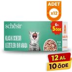 Schesir Klasik Lezzetler Yetişkin Konserve Kedi Maması - 6x85 Gr 12 Adet