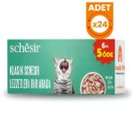 Schesir Klasik Lezzetler Yetişkin Konserve Kedi Maması - 6x85 Gr 24 Adet