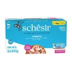 Schesir Multipack Ton Balıklı Pişirme Suyunda Yetişkin Konserve Kedi Maması - 6x50 Gr 1 Adet