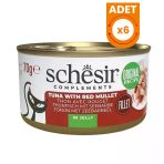 Schesir Tamamlayıcı Jöle İçinde Ton ve Barbun Balıklı Yetişkin Konserve Kedi Maması - 70 Gr 6 Adet
