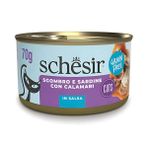 Schesir Tamamlayıcı Sardalya ile Uskumrulu Sos İçinde Kedi Konservesi 70 gr 6 Adet