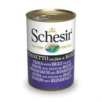 Schesir Ton Balığı ile Dana Etli Jöle İçinde 140 gr Kedi Konservesi
